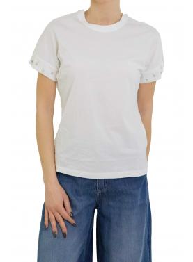 Maglia tinta unita con dettagli sulla manica  Only